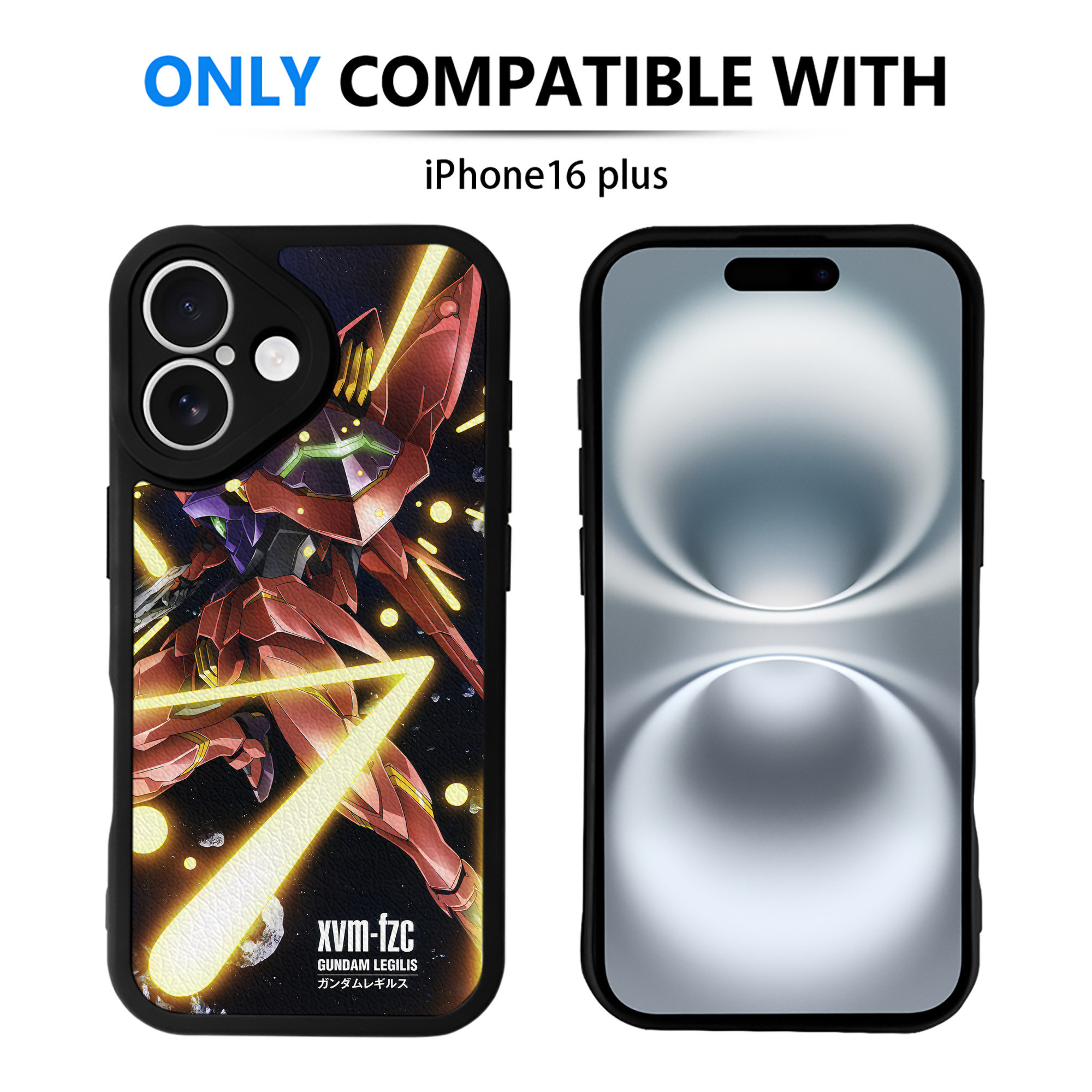 （画像用） 機動戦士ガンダム Mobile Suit Gundam 【iPhone 16シリーズ対応】シリコンスマホケース（レザー調） 材質：シリコン